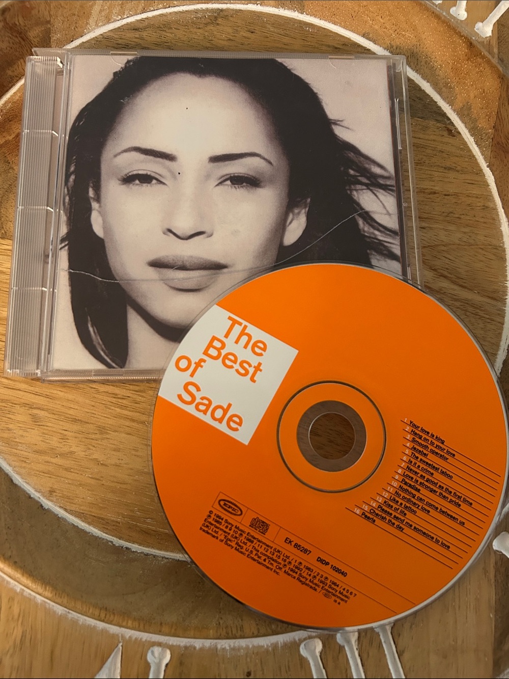 The Best of Sade music CD released by Epic Records in 1994 the sweetest taboo